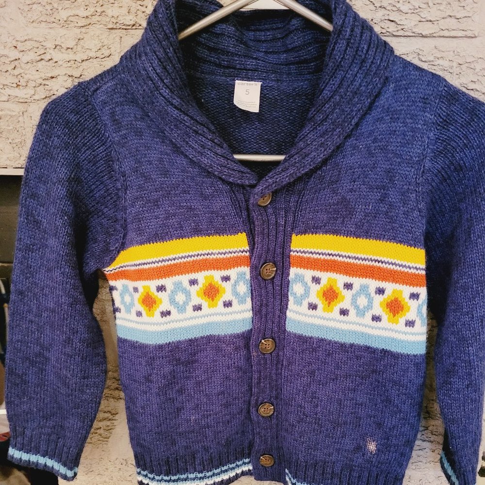 Knitted Blue sweater